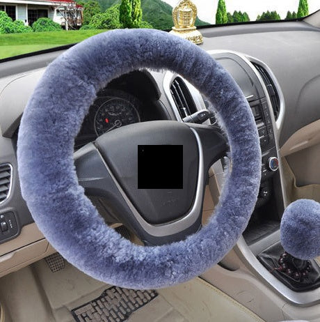 Winter Wool Plush Wheel Cover