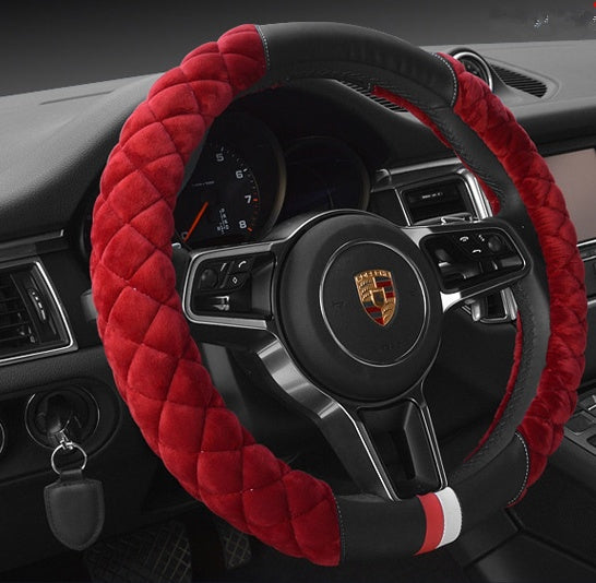 38cm Plush Steering Wheel Cover