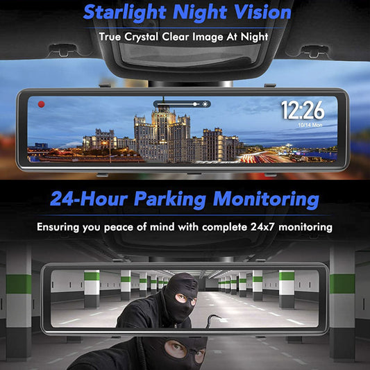 12″ Front & Rear DVR Dash Cam