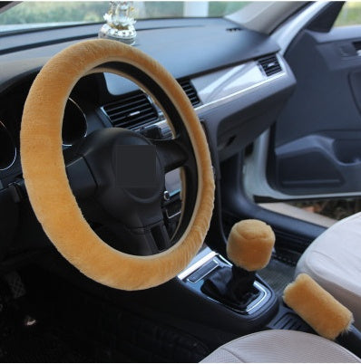 Winter Wool Plush Wheel Cover
