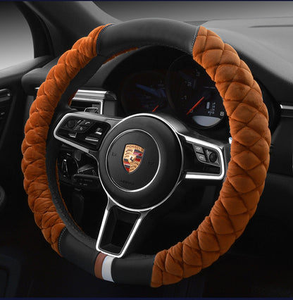 38cm Plush Steering Wheel Cover