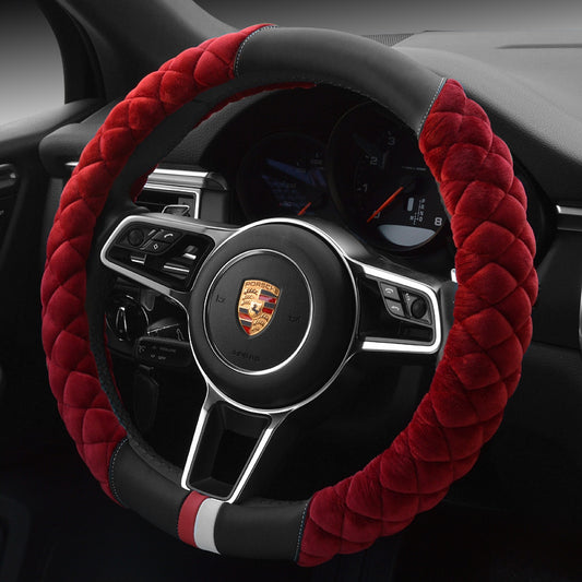 38cm Plush Steering Wheel Cover
