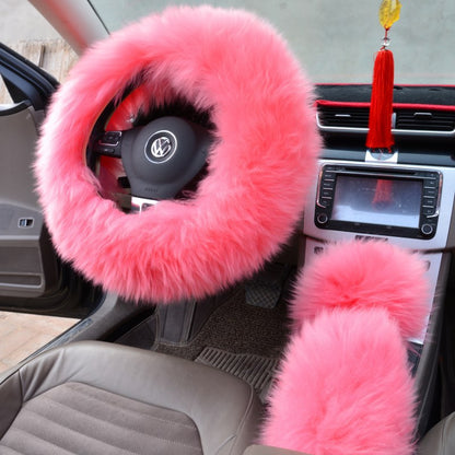 Wool Steering Wheel Cover Set
