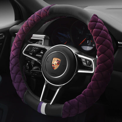 38cm Plush Steering Wheel Cover