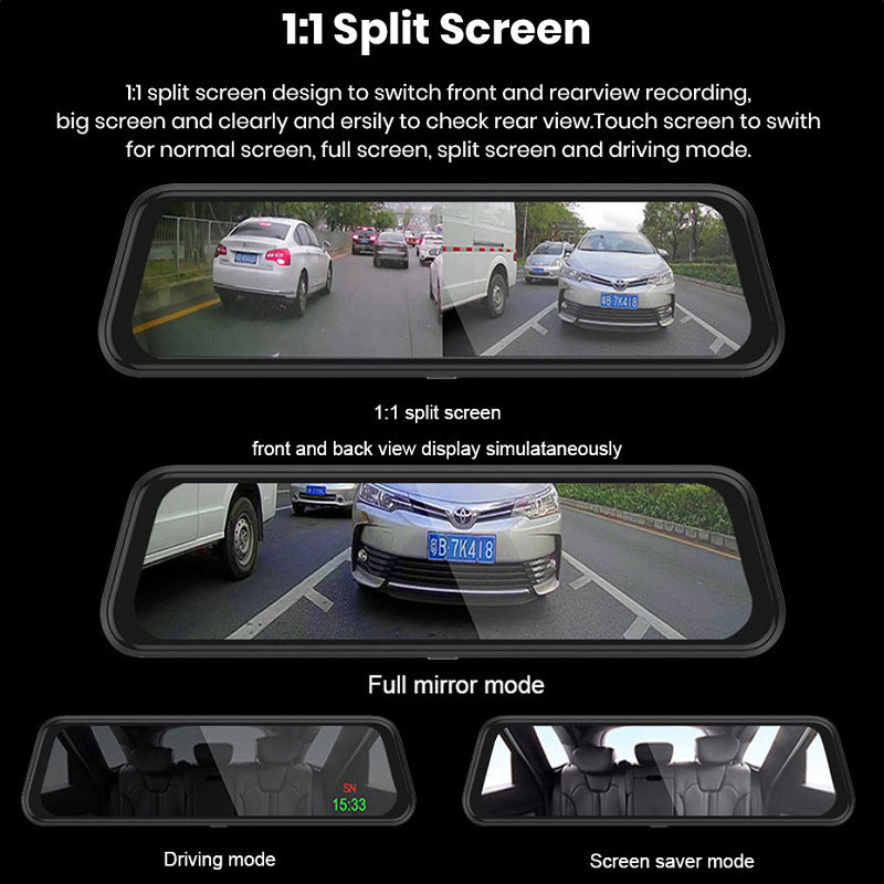 Dual Lens Mirror Dash Cam