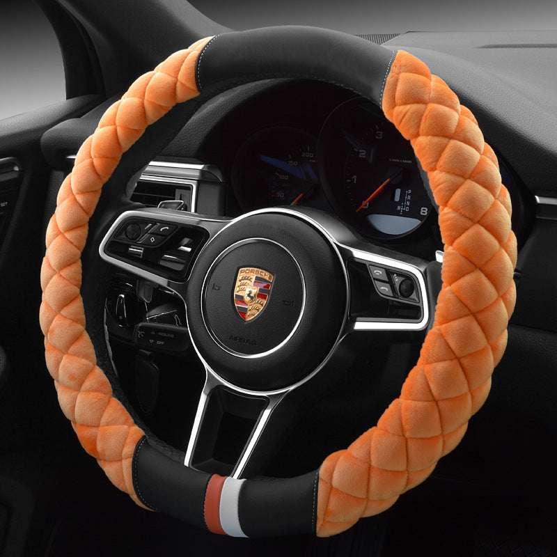 38cm Plush Steering Wheel Cover