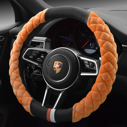 38cm Plush Steering Wheel Cover