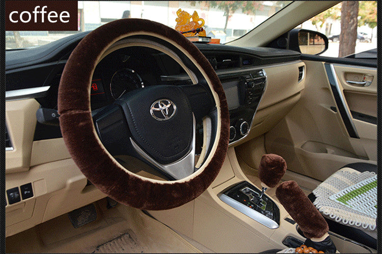 Winter Wool Plush Wheel Cover