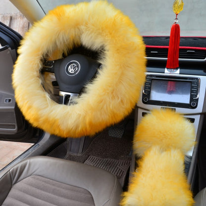 Wool Steering Wheel Cover Set
