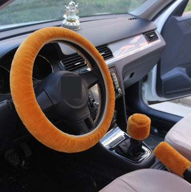 Winter Wool Plush Wheel Cover