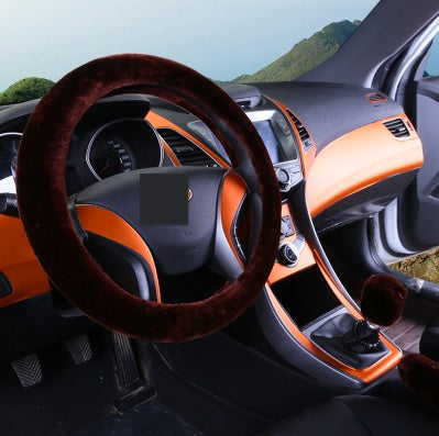 Winter Wool Plush Wheel Cover