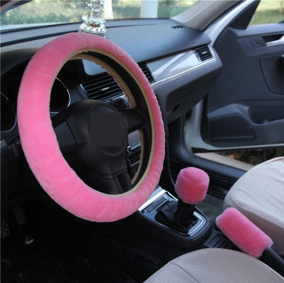 Winter Wool Plush Wheel Cover